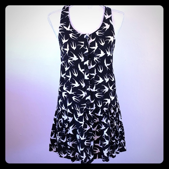 bird print dress forever 21